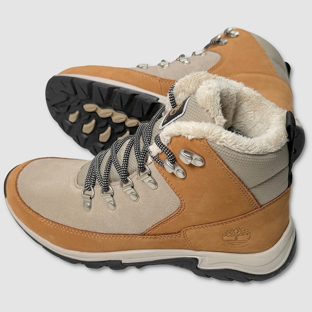 Timberland MT Maddsen Lined Boots - NEW Womens 9 Tan / Beige - #49311-OFCL